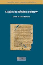 Studies in Rabbinic Hebrew 