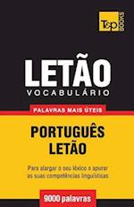 Vocabulário Portuguès-Letão - 9000 Palavras Mais Úteis