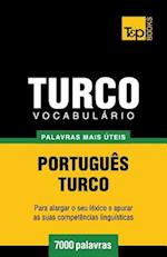 Vocabulário Português-Turco - 7000 Palavras Mais Úteis