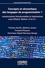 Concepts et sémantique des langages de programmation 1