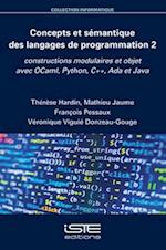 Concepts et sémantique des langages de programmation 2