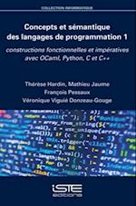 Concepts et semantique des langages de programmation 1