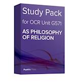Study Pack for OCR Unit G571as Philosophy of Religion: A Level Religious Studies