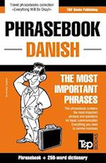 English-Danish phrasebook and 250-word mini dictionary