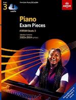 Piano Exam Pieces 2023 & 2024, ABRSM Grade 3, with audio