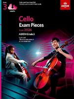 Cello Exam Pieces from 2024, ABRSM Grade 3, Cello Part, Piano Accompaniment & Audio