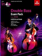 Double Bass Exam Pack from 2024, Initial Grade, Double Bass Part, Piano Accompaniment & Audio