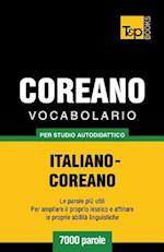 Vocabolario Italiano-Coreano Per Studio Autodidattico - 7000 Parole