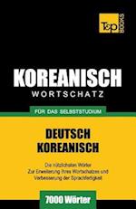 Wortschatz Deutsch-Koreanisch für das Selbststudium - 7000 Wörter