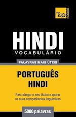 Vocabulário Portuguès-Hindi - 5000 Palavras Mais Úteis