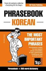 English-Korean phrasebook and 250-word mini dictionary