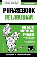 English-Belarusian phrasebook and 1500-word dictionary