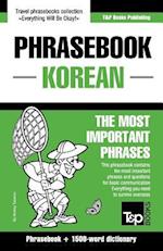 English-Korean phrasebook and 1500-word dictionary