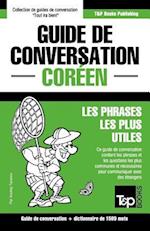 Guide de conversation Français-Coréen et dictionnaire concis de 1500 mots