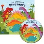 Five Enormous Dinosaurs [With CD (Audio)]