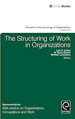 The Structuring of Work in Organizations