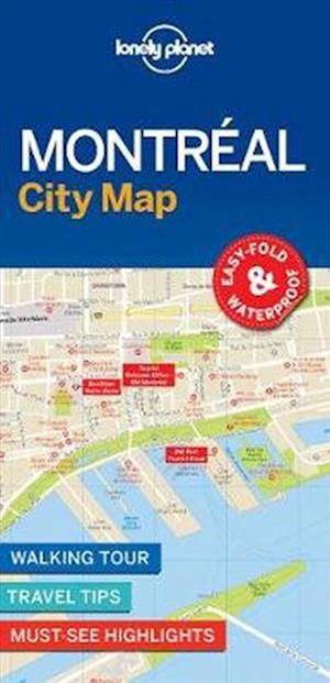 Lonely Planet Montreal City Map