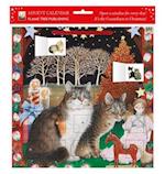 Ivory Cats by Lesley Anne Ivory: An American Christmas advent calendar (with stickers)