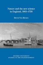 Nature and the new science in England, 1665-1726