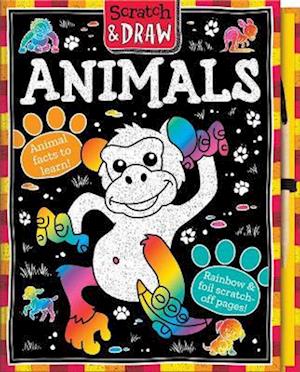 Scratch & Draw Animals - Scratch Art Activity Book