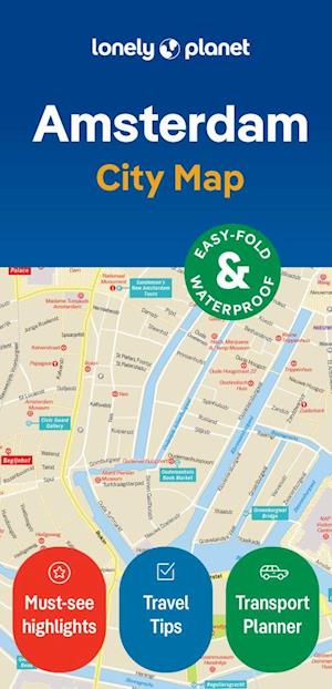 Lonely Planet Amsterdam City Map 2 2