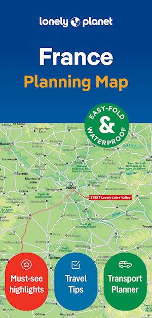 Lonely Planet France Planning Map