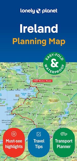 Lonely Planet Ireland Planning Map