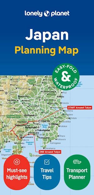 Lonely Planet Japan Planning Map