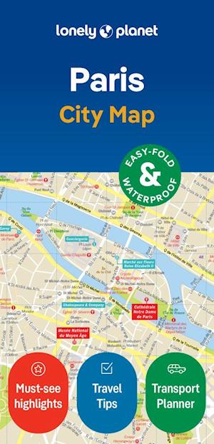 Lonely Planet Paris City Map 2