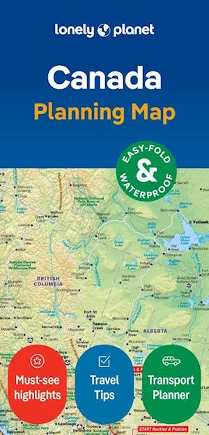 Lonely Planet Canada Planning Map 2