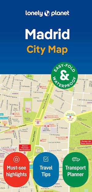 Lonely Planet Madrid City Map 2 2