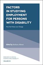 Factors in Studying Employment for Persons with Disability