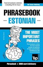 English-Estonian phrasebook & 3000-word topical vocabulary