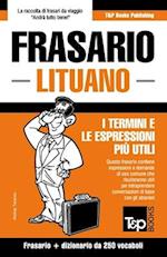 Frasario Italiano-Lituano e mini dizionario da 250 vocaboli