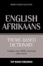 Theme-Based Dictionary British English-Afrikaans - 3000 Words