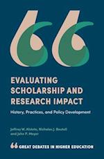 Evaluating Scholarship and Research Impact
