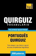 Vocabulário Portuguès-Quirguiz - 3000 Palavras Mais Úteis