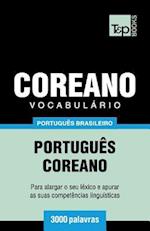 Vocabulário Português Brasileiro-Coreano - 3000 Palavras