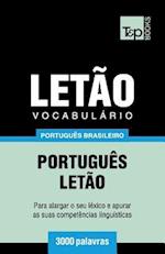 Vocabulário Português Brasileiro-Letão - 3000 Palavras