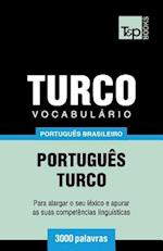 Vocabulário Português Brasileiro-Turco - 3000 Palavras
