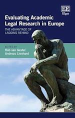 Evaluating Academic Legal Research in Europe