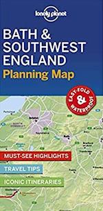 Lonely Planet Bath & Southwest England Planning Map