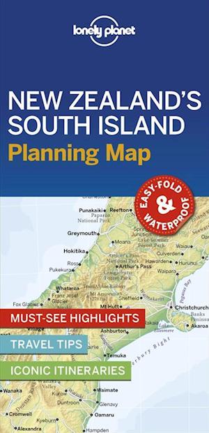 Lonely Planet New Zealand's South Island Planning Map