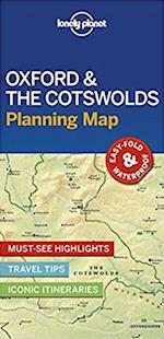 Lonely Planet Oxford & the Cotswolds Planning Map