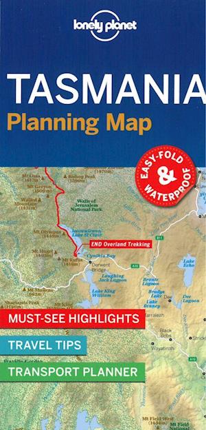 Lonely Planet Tasmania Planning Map