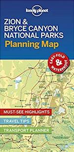 Lonely Planet Zion & Bryce Canyon National Parks Planning Map