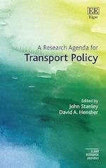 A Research Agenda for Transport Policy