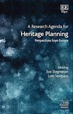 Research Agenda for Heritage Planning