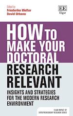 How to Make your Doctoral Research Relevant