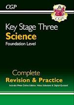 KS3 Science Complete Revision & Practice – Foundation (includes Online Edition, Videos & Quizzes)